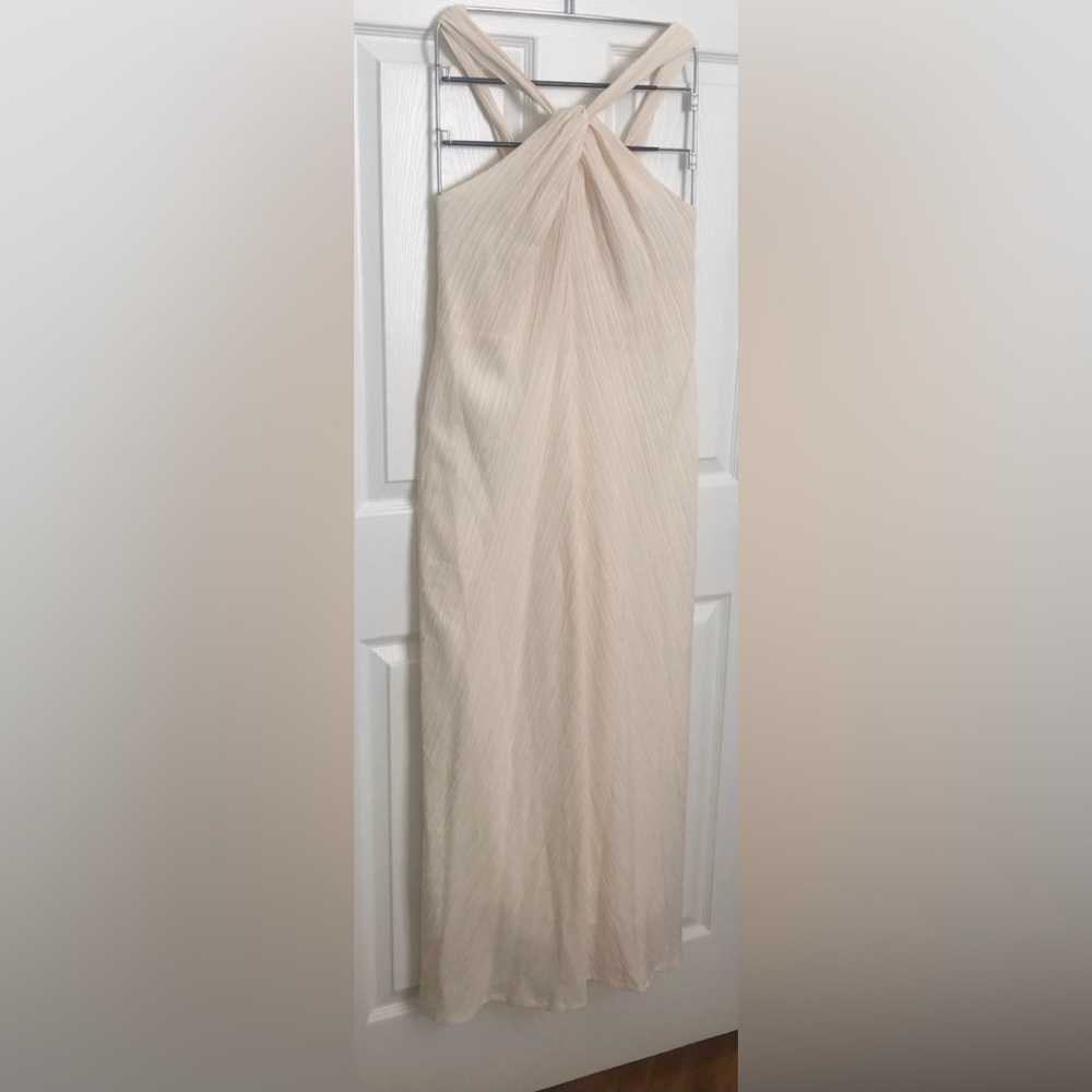 Elegant Cream Maxi Dress